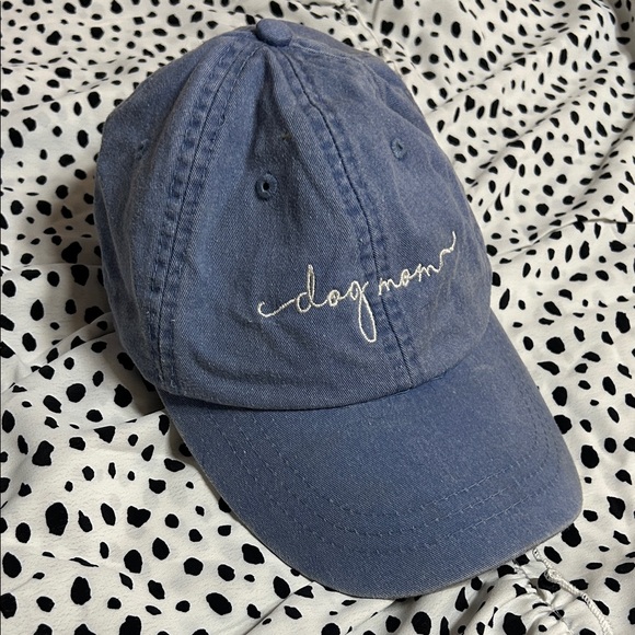 Denim 'Dog Mom' Baseball Cap - Picture 1 of 3